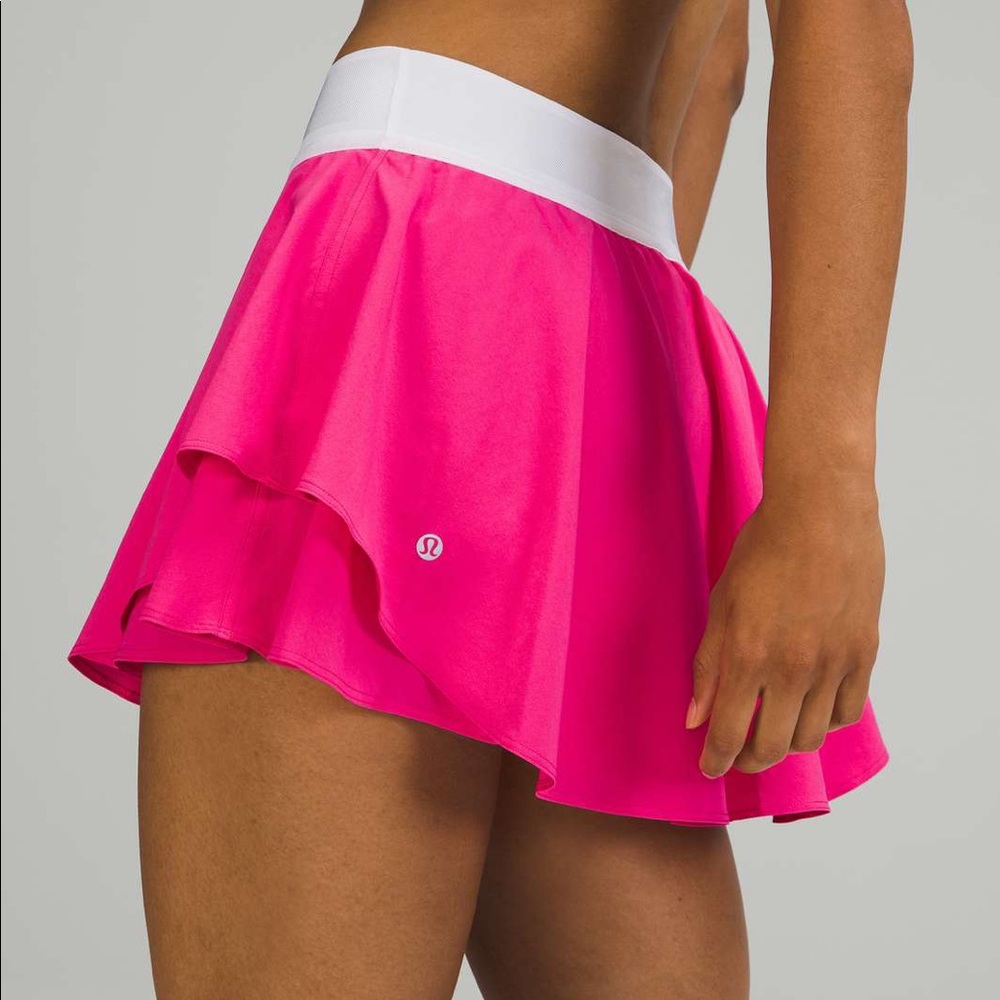 Lululemon Sonic Pink Court Rival High Rise Skirt